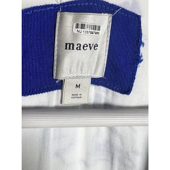 Anthropologie Maeve Short-Sleeve Collared Italian Coast Wrap Mini Dress Medium - Picture 8 of 12